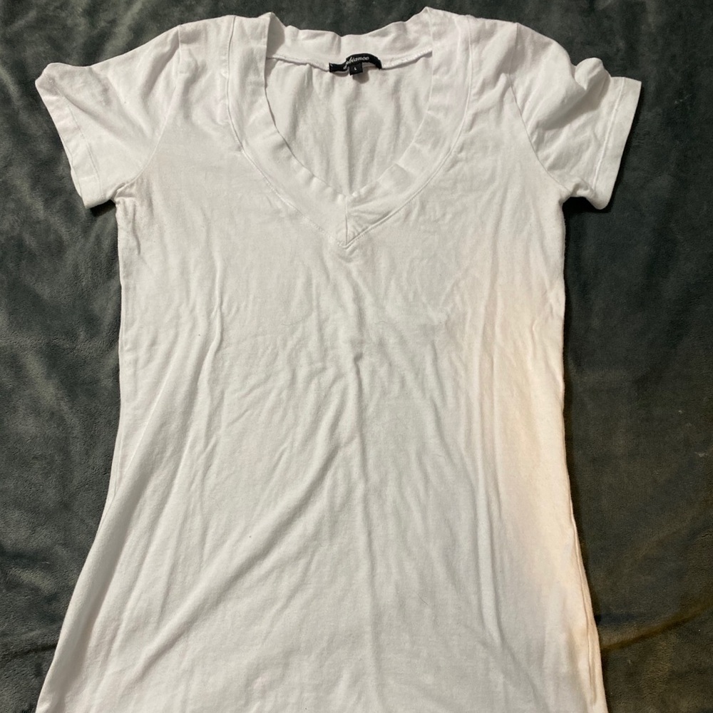 Juniors white baby tee